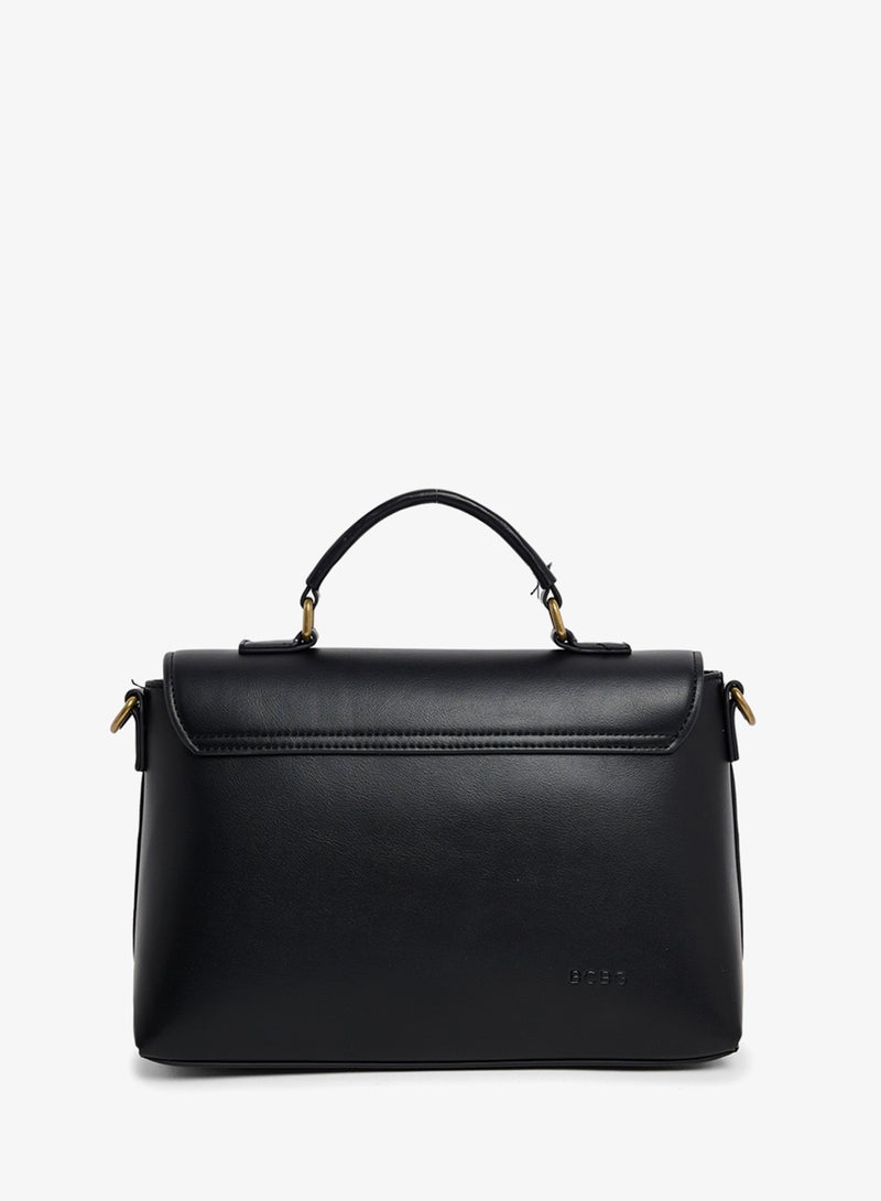 BCBG Textured Twist Lock Shoulder Bag - Image 3